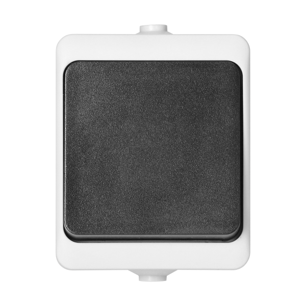 AQUATIC MINI IP54 doorbell button, white/black