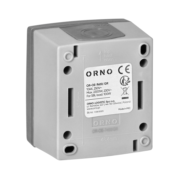 AQUATIC PRO IP55 Single-pole switch, grey/graphite