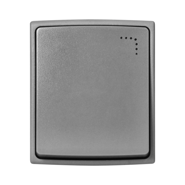AQUATIC PRO IP55 Single-pole switch with illumination, grey/graphite