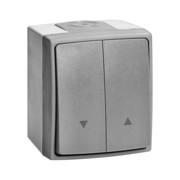 AQUATIC PRO IP55 shutter switch, grey/graphite