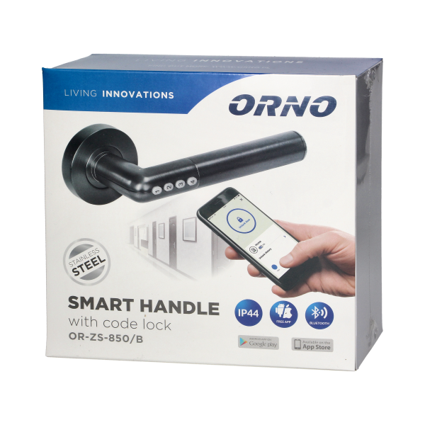 Smart handle with code lock has a built-in code lock and it is suitable for installation in left- and right-hand doors Smart handle with code lock has a built-in code lock and it is suitable for installation in left- and right-hand doors