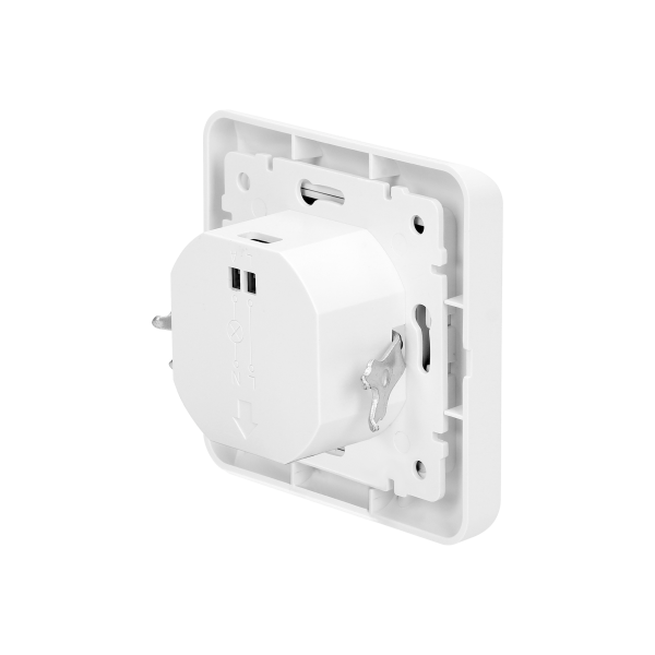 Czujnik ruchu, 2 żyłowy, 160°, IP20, 300W, do puszki, biały