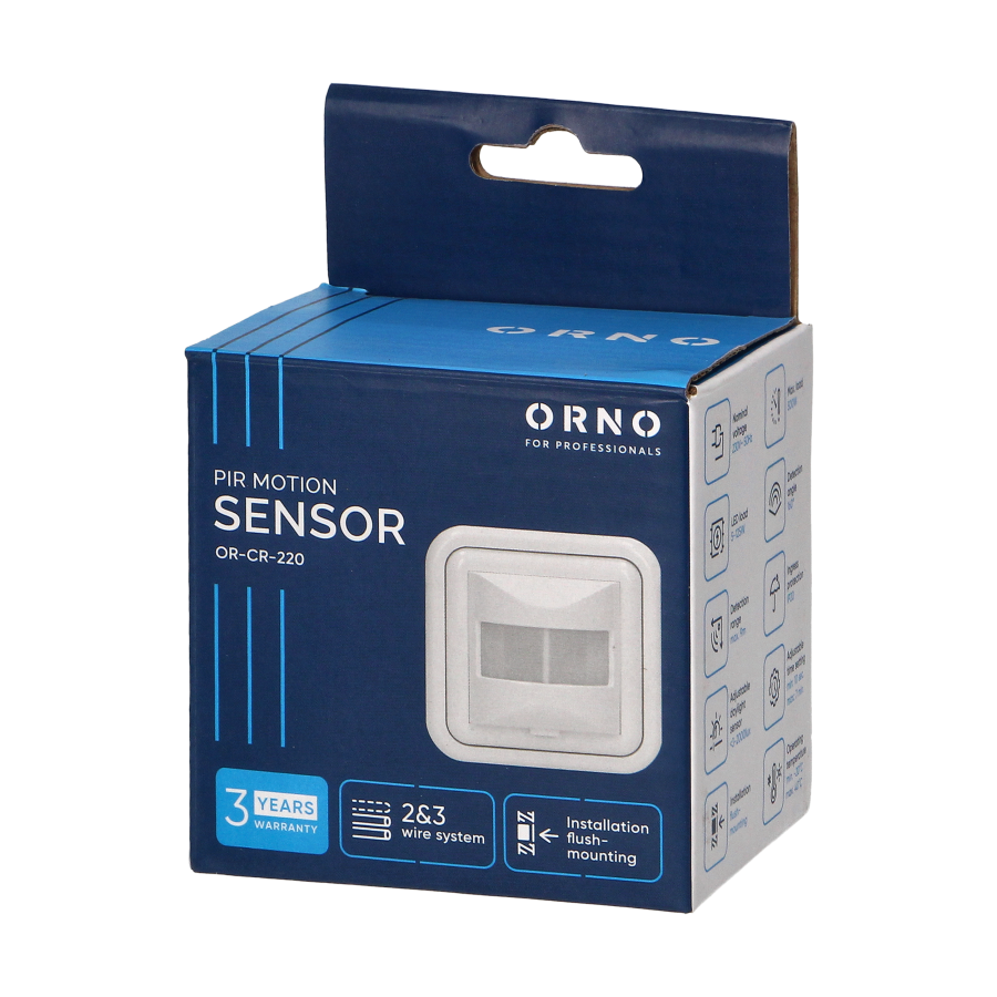 PIR motion sensor 160°, 2 or 3 wires