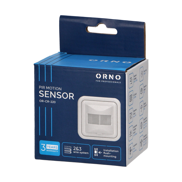 PIR motion sensor 160°, 2 or 3 wires