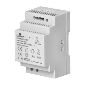 DIN rail power adaptor 12V DC 4.5A, 54W, width: 3 units