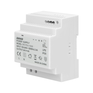 DIN rail power adaptor 24VDC, 4A, 100W, width: 4 units