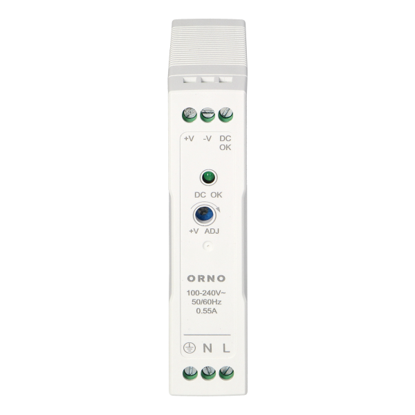 Industrial power supply for a DIN rail, 24VDC, 1A, 20W, plastic housing Industrial power supply for a DIN rail, 24VDC, 1A, 20W, plastic housing