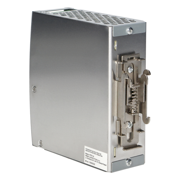 Zasilacz  przemysłowy na szynę DIN, 12VDC 10A 120W, obudowa metalowa