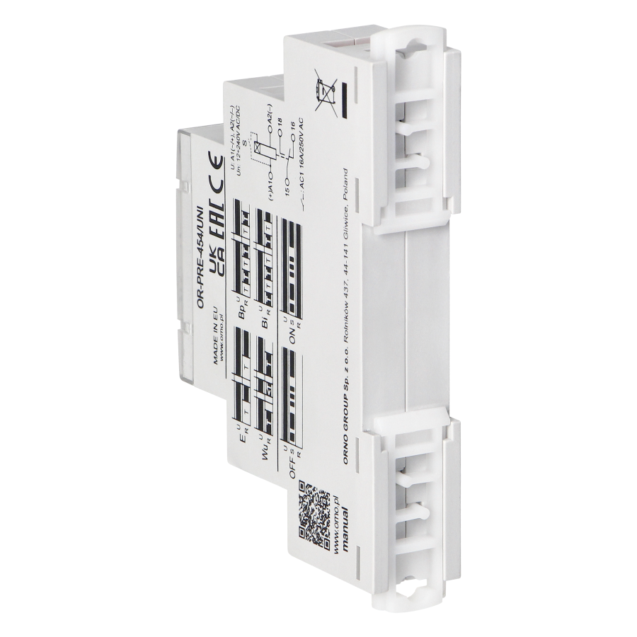 Time relay - 10 functions, universal power supply