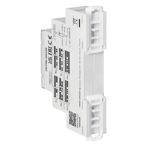 Time relay - 10 functions, universal power supply Time relay - 10 functions, universal power supply