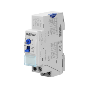 Automat schodowy, instalacja 3 lub 4 żyłowa, 1 moduł, DIN TH-35mm