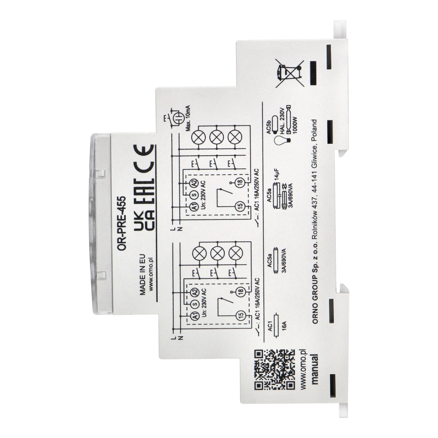 Automat schodowy , 7 trybów pracy