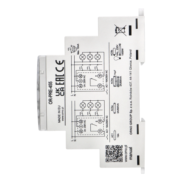 Staircase timer - 7 operation modes