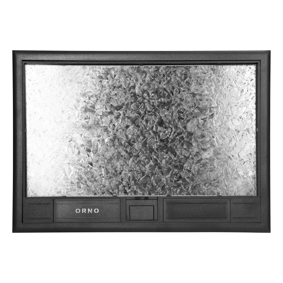 Puszka podłogowa na gniazda modułowe 8 x 45x45mm lub 16 x 22,5x45mm, pokrywa: materiał własny, czarna