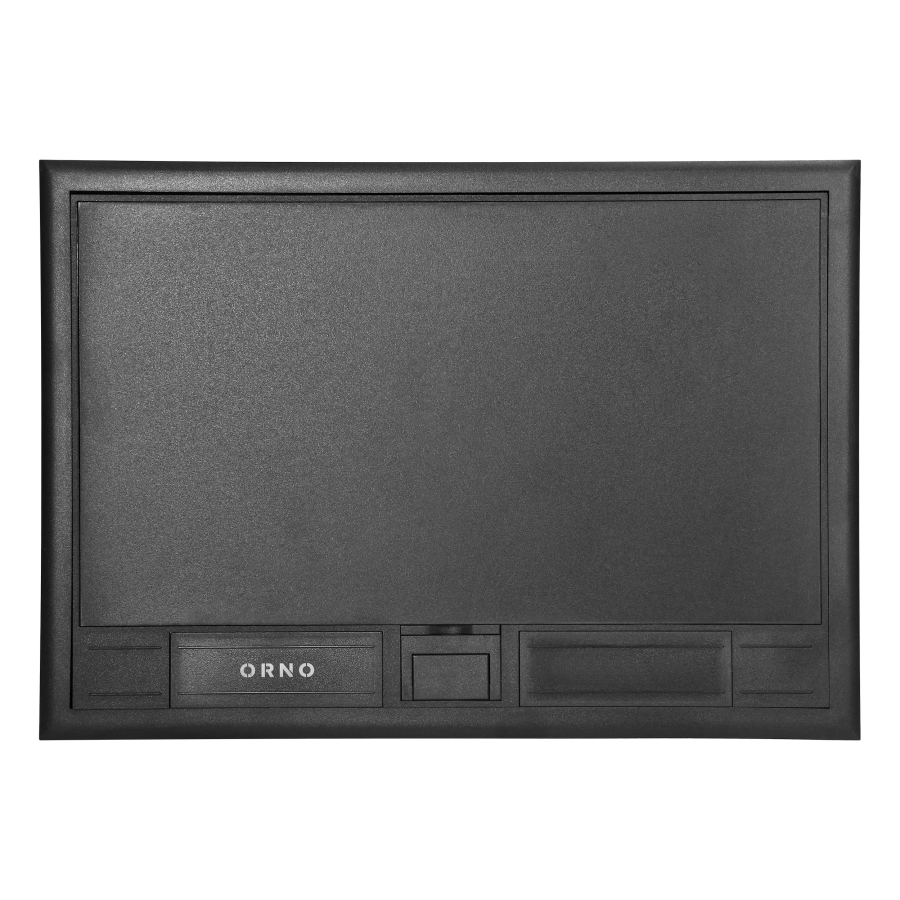 Floor box for module sockets 8 x 45x45mm or 16 x 22.5x45mm, cover: plastic, black