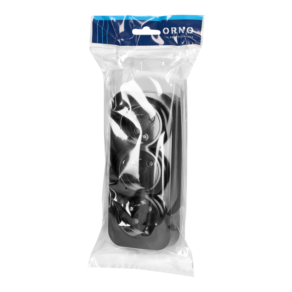 3-gang wall socket ToDo, 2P+E, IP20, 16A, 230V AC, black 3-gang wall socket ToDo, 2P+E, IP20, 16A, 230V AC, black