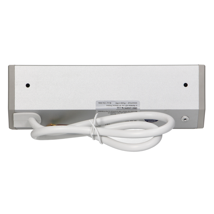 Furniture socket 2x2P+E, 2xUSB (A+C type; 2.4A), grey-silver
