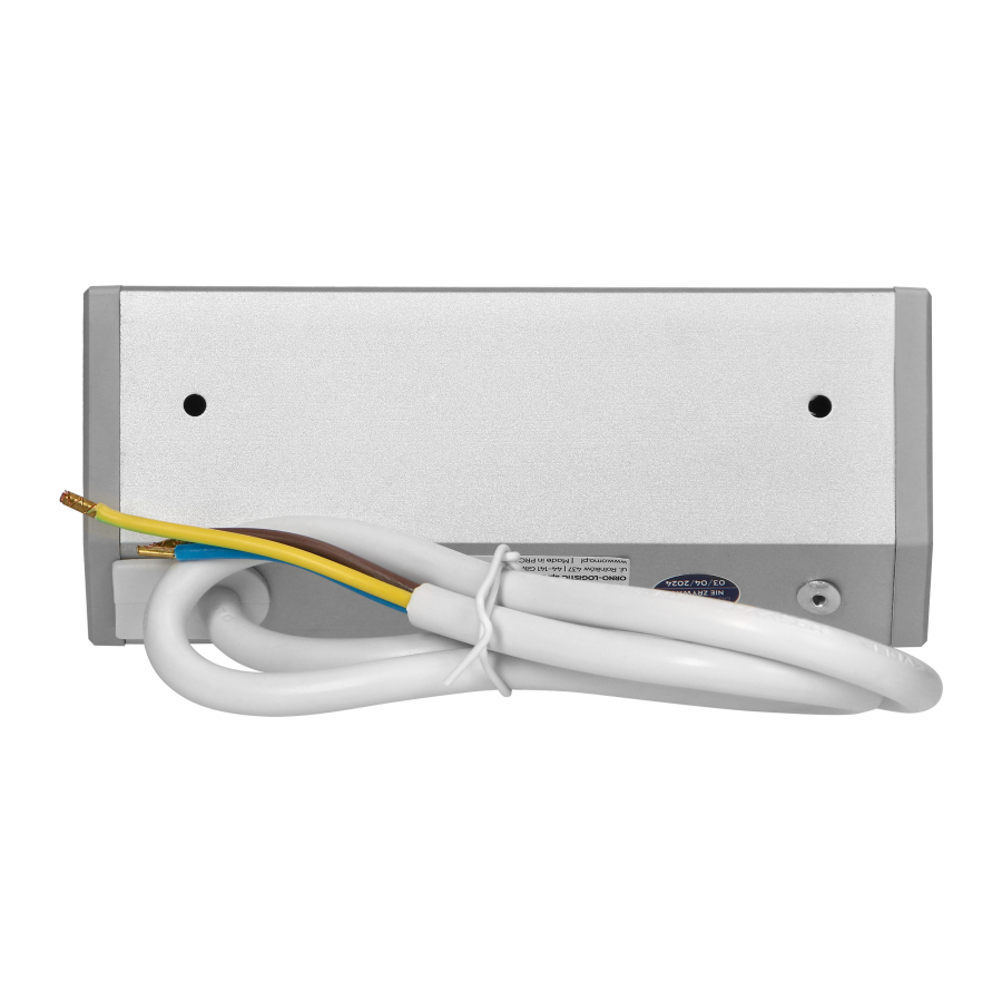 Gniazdo meblowe 2x2P+Z (Schuko), szaro-srebrne