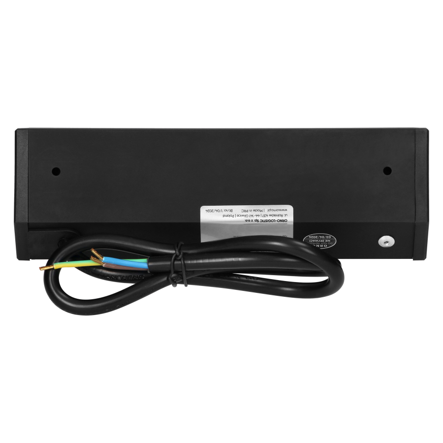 Furniture socket 3x2P+E (Schuko), black