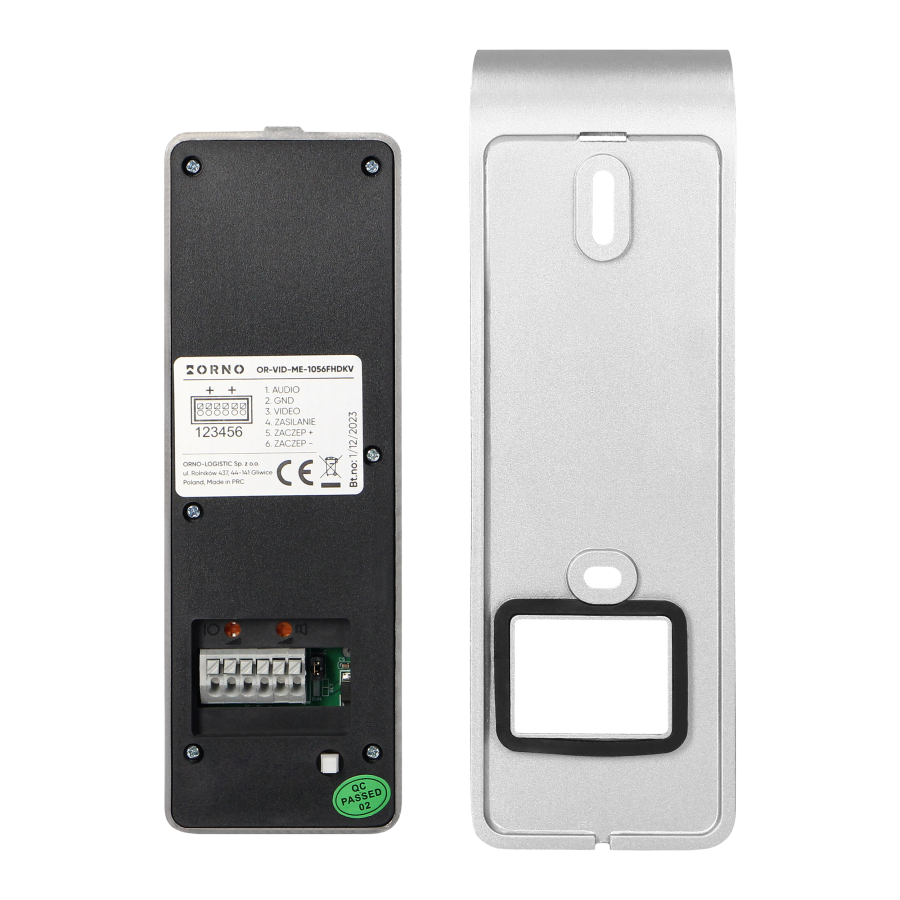 CERES Full HD, single family video doorphone set, 4-wire, 8", touch screen, Full HD,  codelock 