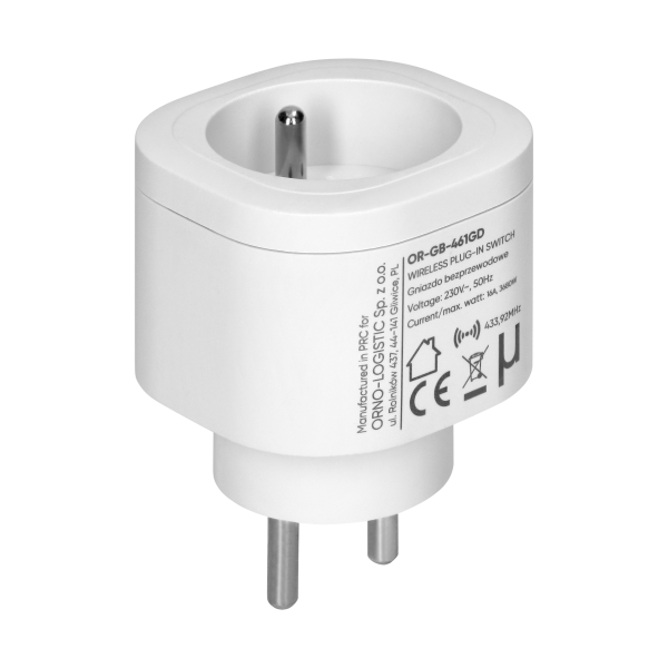 Set of wireless mini sockets with remote control 2+1