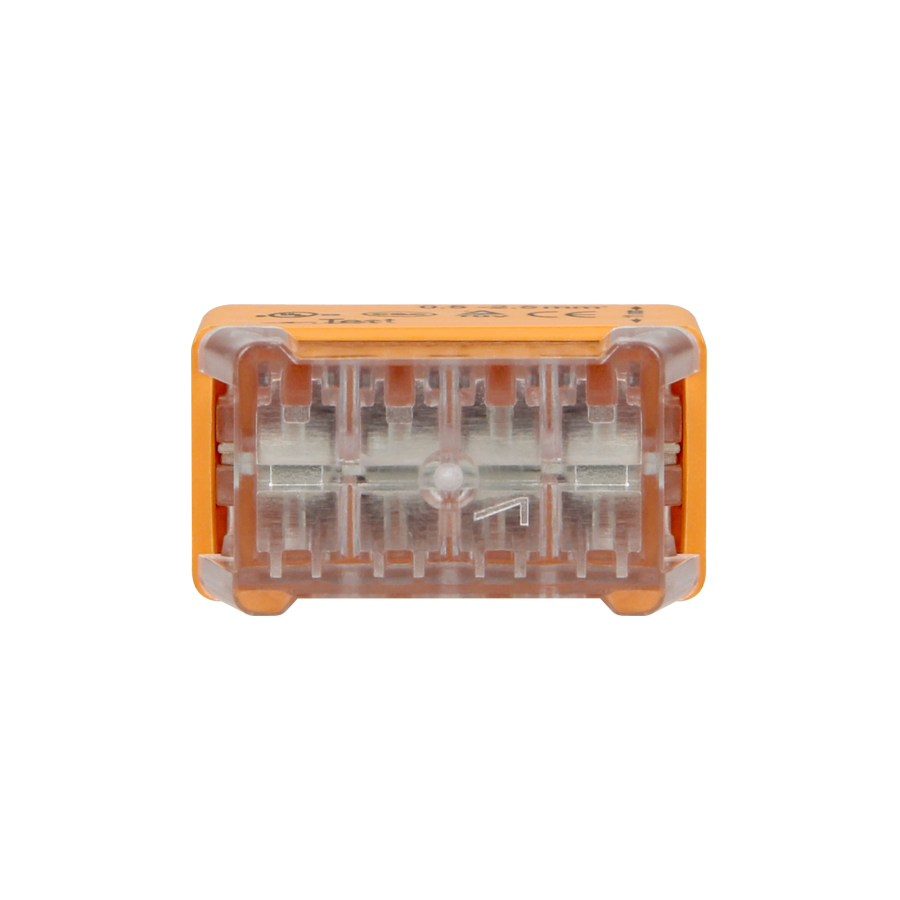 Złączka instalacyjna wciskana 8-przewodowa; dwurzędowa; na drut 0,75-2,5mm²; IEC 300V/24A; 10 szt.