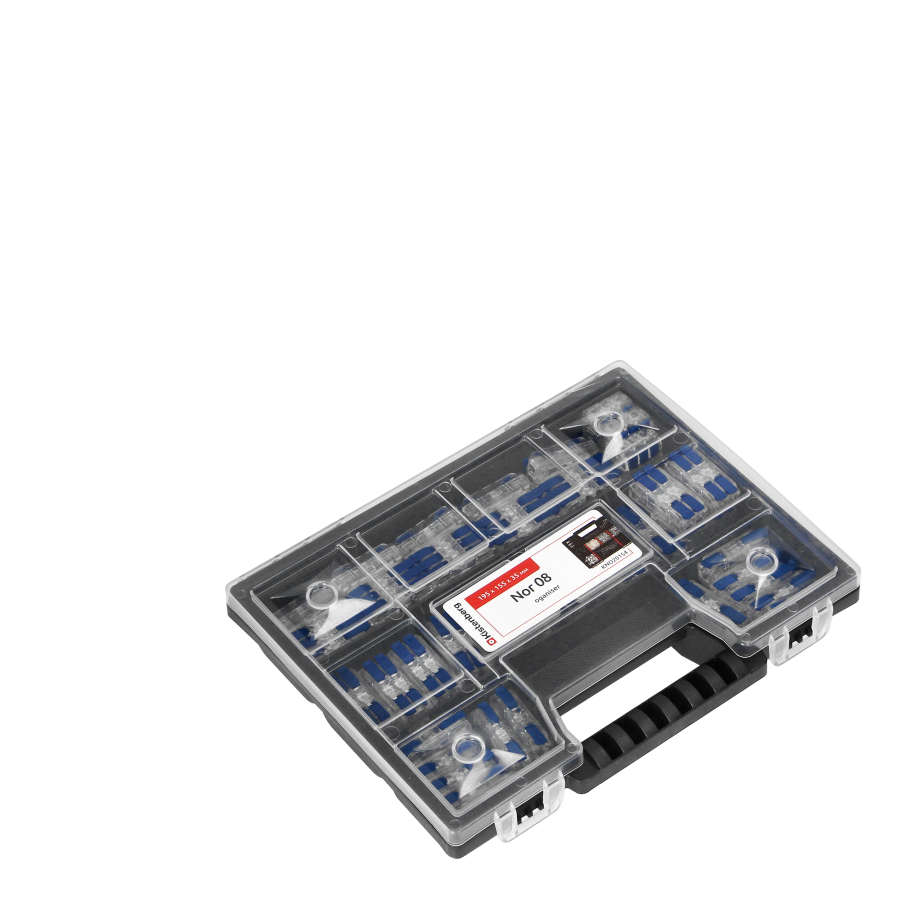 Set of inline clamp splicing connectors HOUSE-QUICK-THROUGH, 72 pcs.