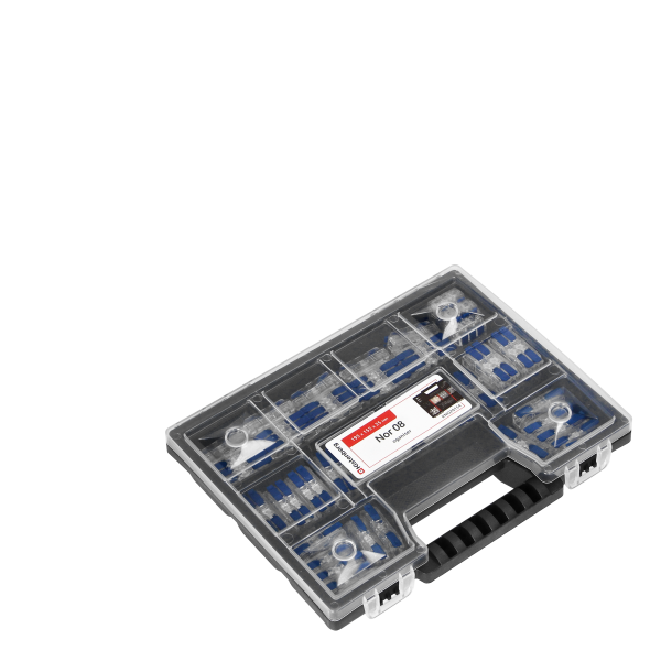 Set of inline clamp splicing connectors HOUSE-QUICK-THROUGH, 72 pcs.