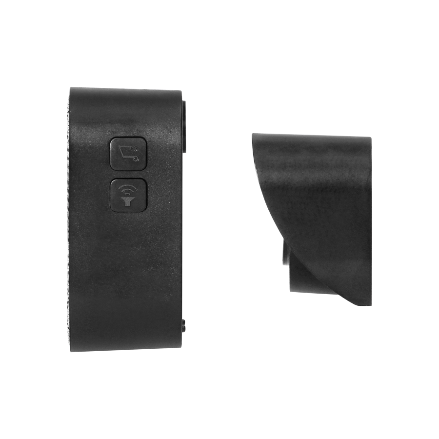 ATEL DC, wireless battery-powered doorbell, learning system, 38 sounds, 150m, black