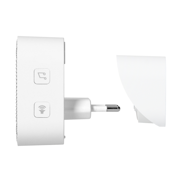 ATEL AC, wireless mains-powered doorbell, learning system, 38 sounds, 150m, white