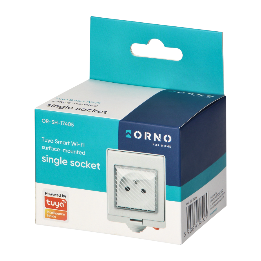 Tuya Smart Wi-Fi surface-mounted single socket, IP55