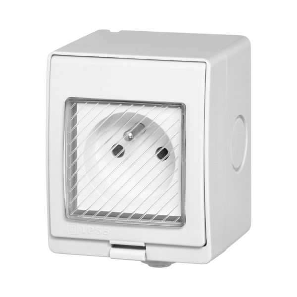 Tuya Smart Wi-Fi surface-mounted single socket, IP55