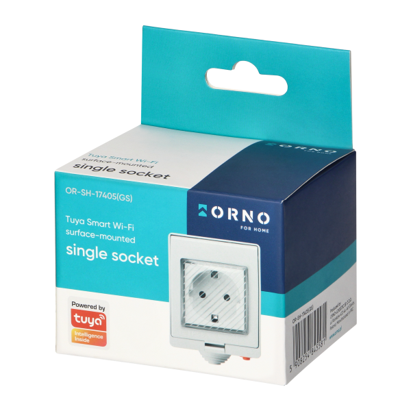 Gniazdo natynkowe IP55 Tuya Smart Wi-Fi, Schuko