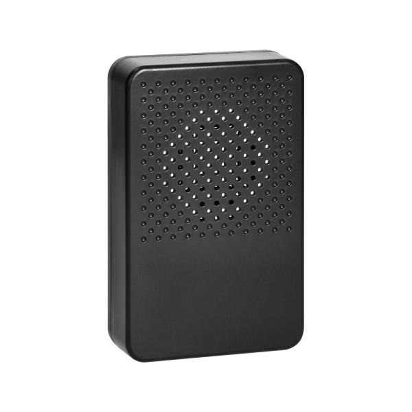 Electronic, wired doorbell LARK MAXI AC, one tone, 230V, black