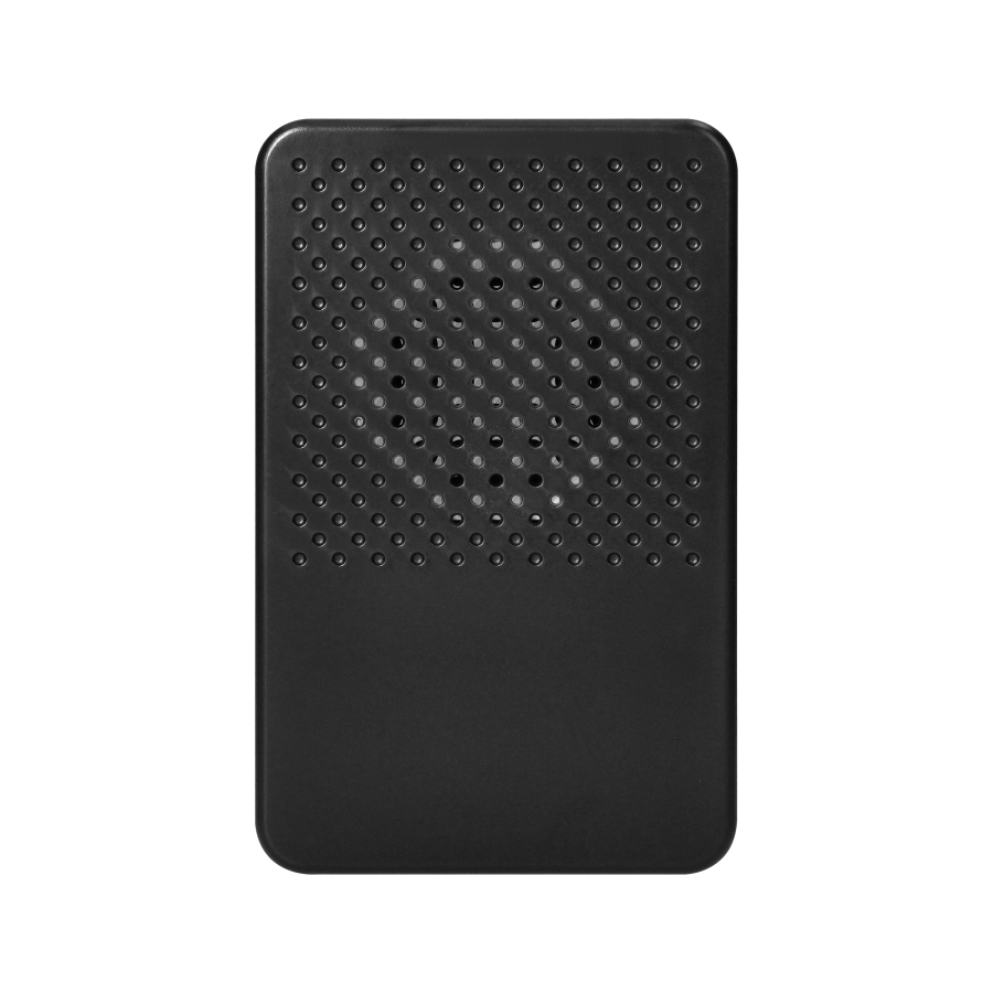 Dzwonek przewodowy elektroniczny jednotonowy LARK MAXI AC, 230V, czarny