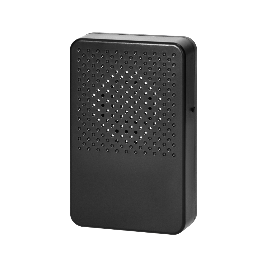 Electronic, wired doorbell LARK MAXI AC, one tone, 230V, black