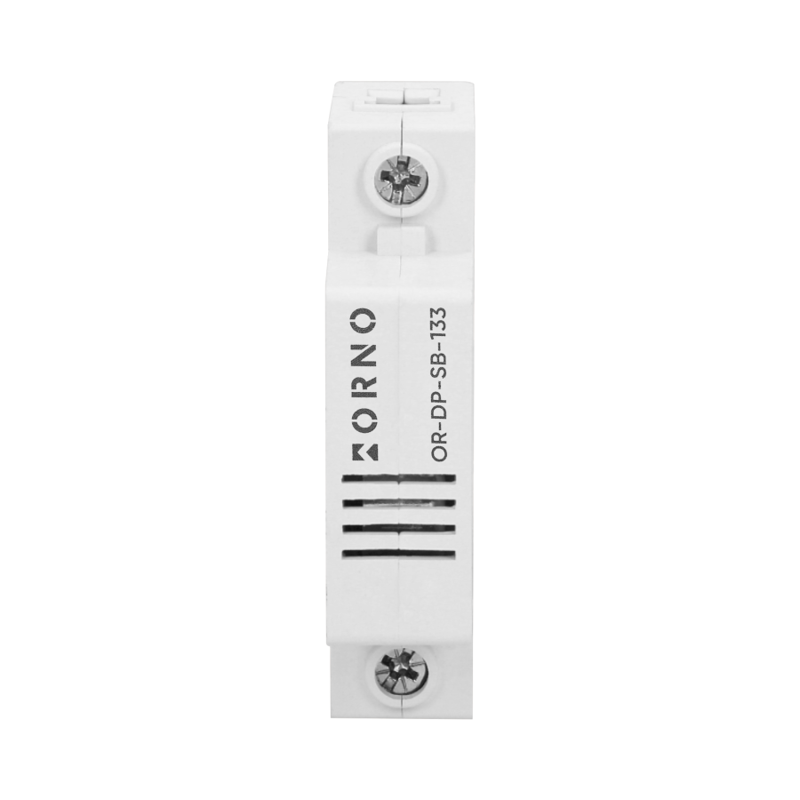 Wired doorbell for DIN rail, single-track
