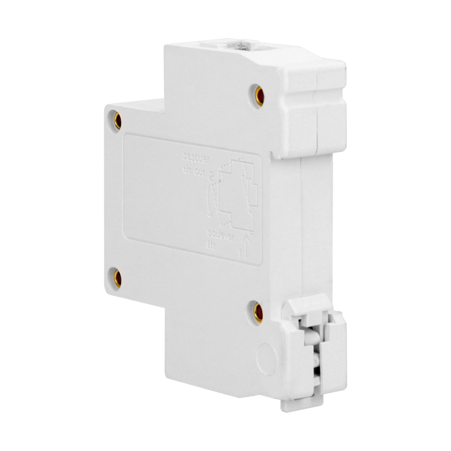 Wired doorbell for DIN rail, single-track