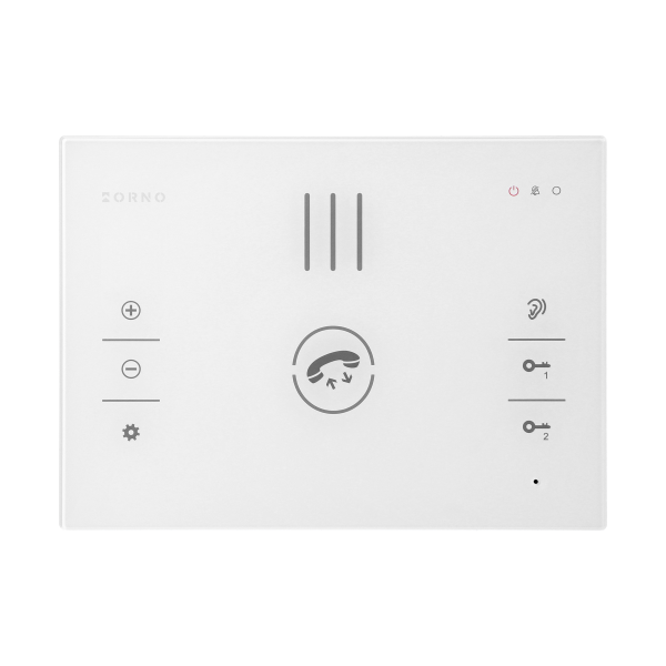 SANDI, zestaw domofonowy jednorodzinny, bezsłuchawkowy 2-żyłowy, szyfrator, RFID, biały