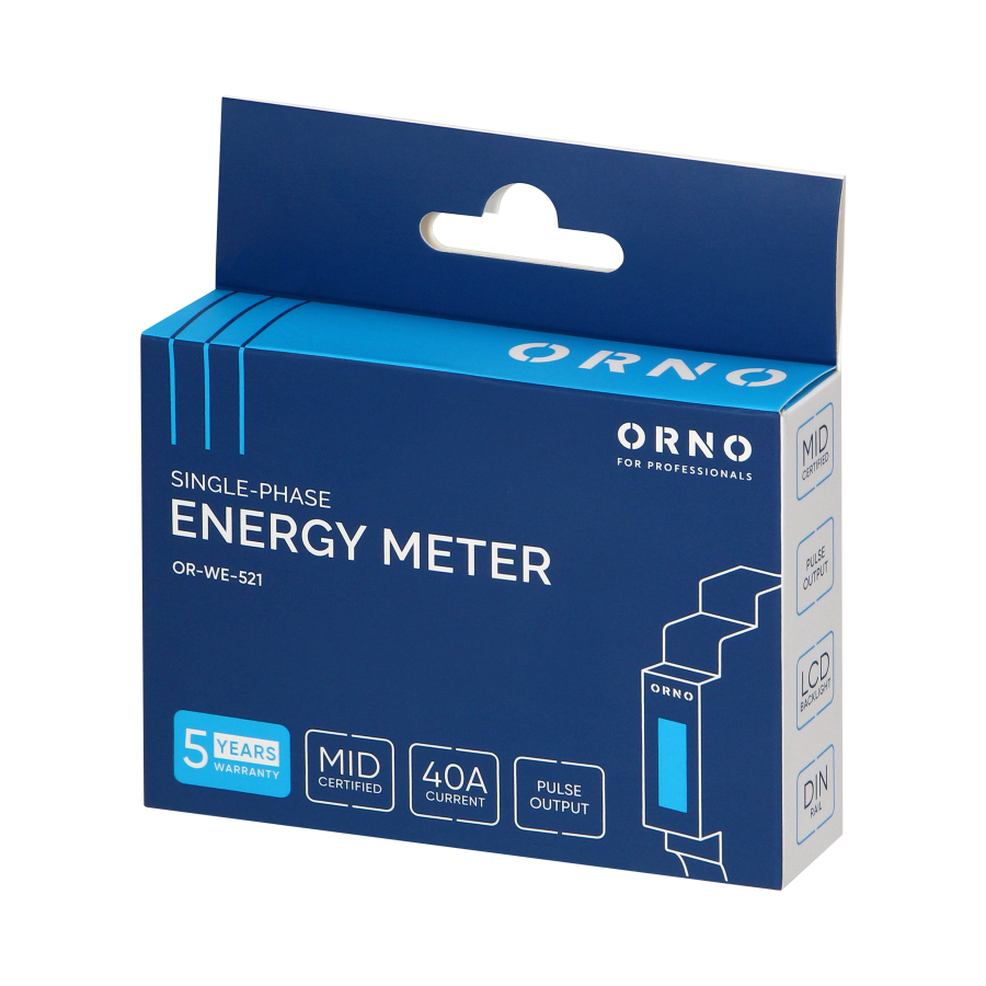 1-phase energy meter with MID certificate, 40A