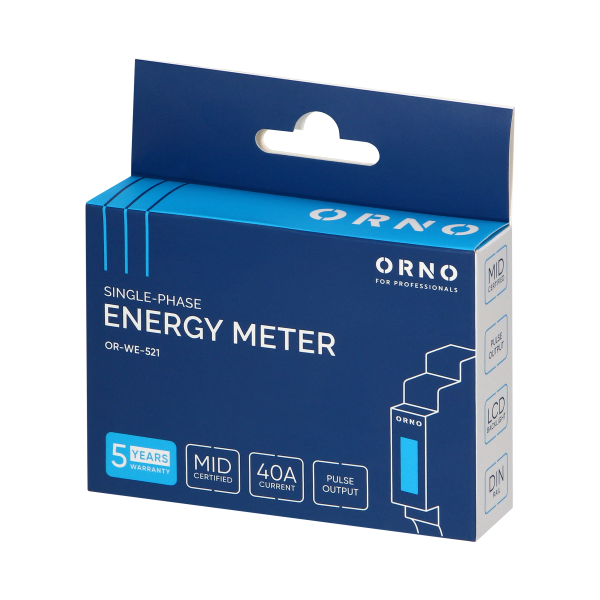 1-phase energy meter with MID certificate, 40A