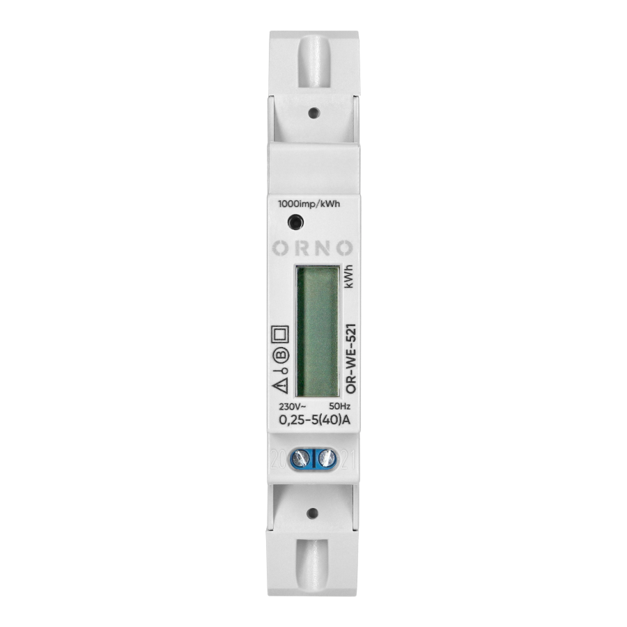 1-phase energy meter with MID certificate, 40A