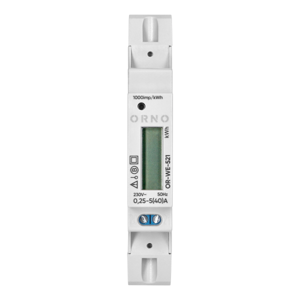 1-phase energy meter with MID certificate, 40A