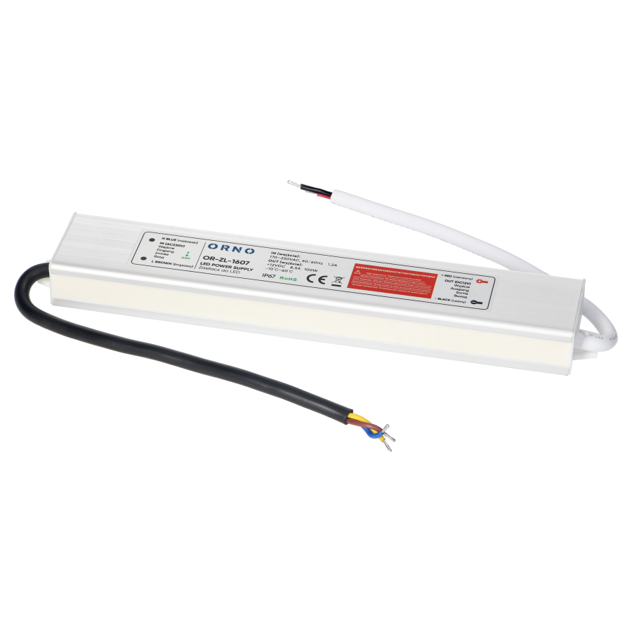 Zasilacz do LED 12VDC 100W, IP67