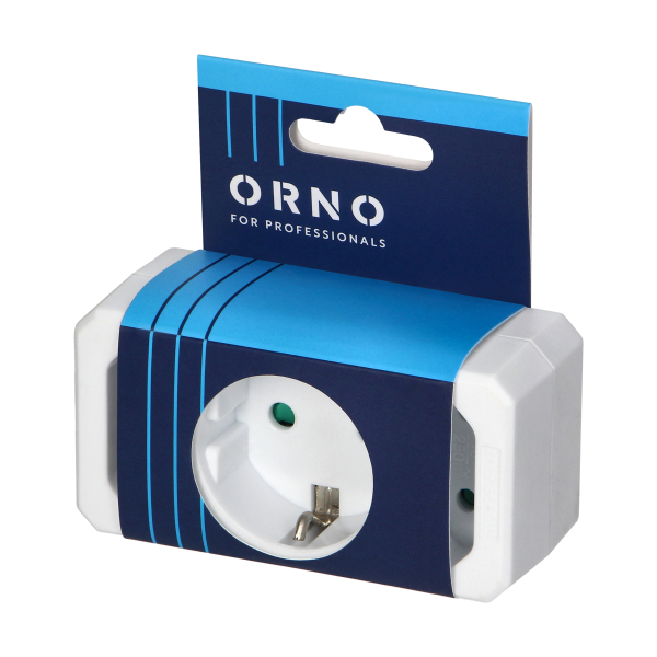 Socket splitter 2x2P + 1x2P+E (Schuko), white