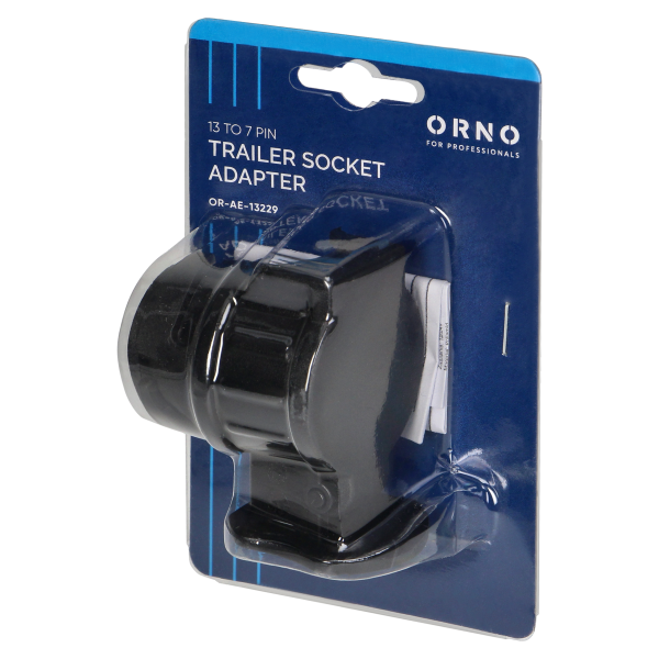 13-pin to 7-pin trailer socket adapter, plastic, 12/24V