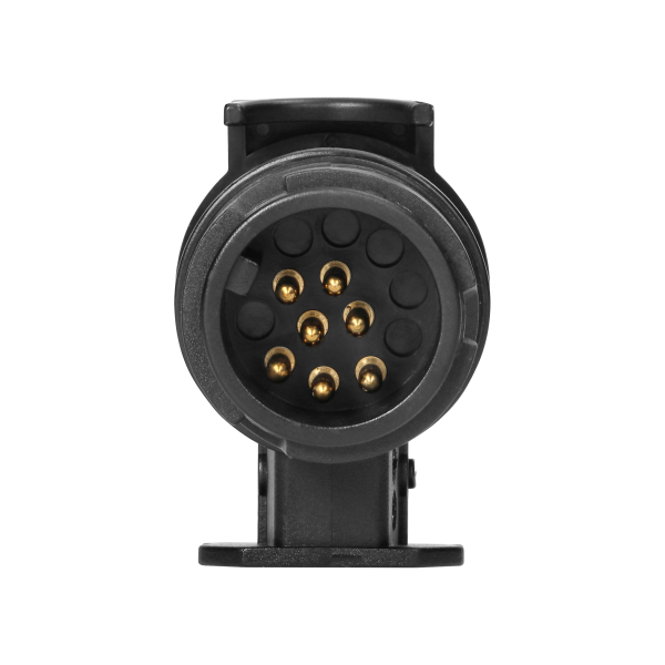 13-pin to 7-pin trailer socket adapter, plastic, 12/24V