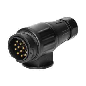 13-pin tailer plug, plastic, 12/24V