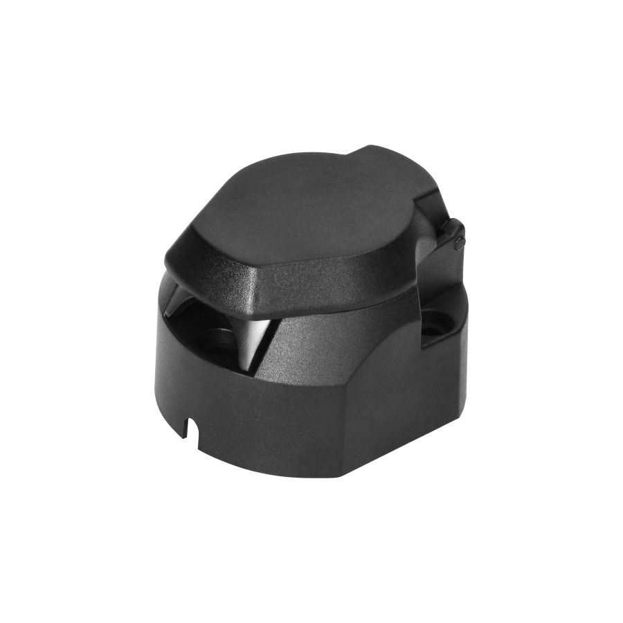 13-pin tailersocket plastic, 12/24V
