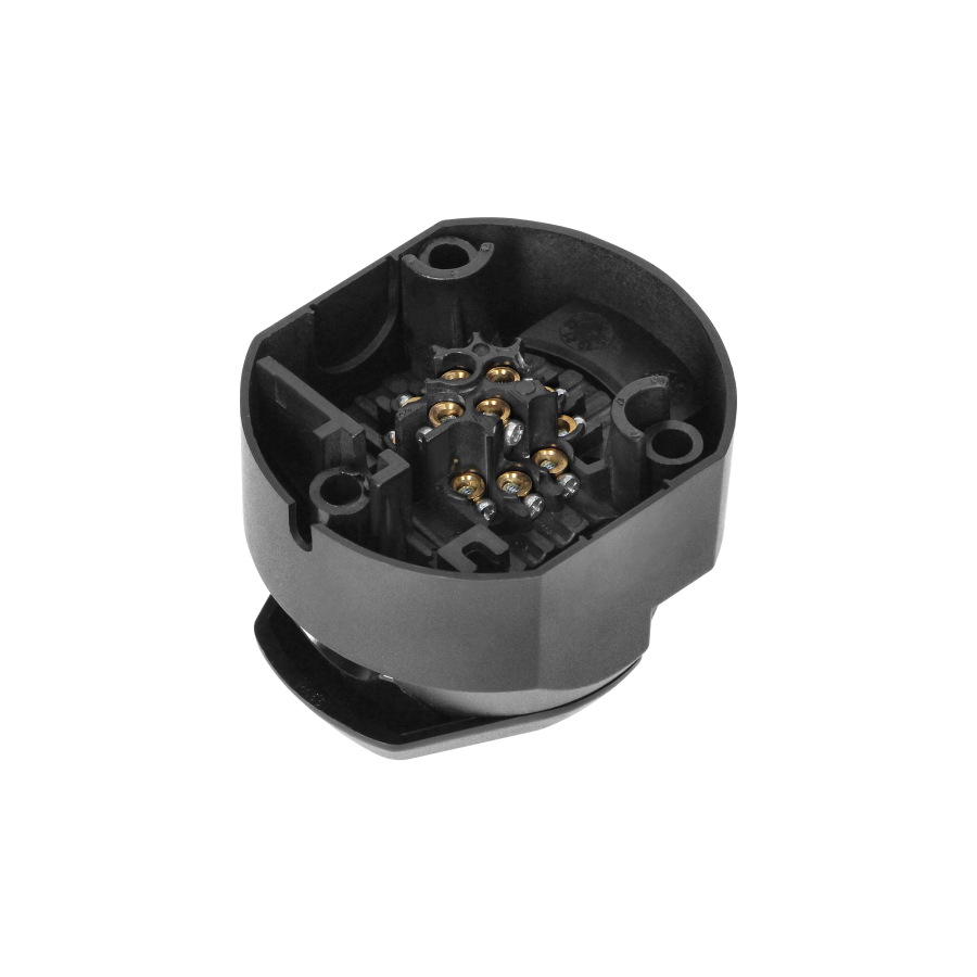 13-pin tailersocket plastic, 12/24V